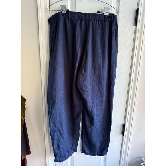 Quince 100% European Linen Pants Navy Size Large - Picture 7 of 9
